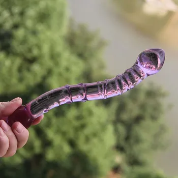 Vibrátor Skleněné dildo Double Trouble