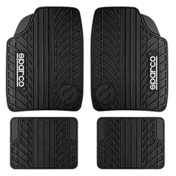 autokoberec Originální gumové autokoberce Sparco černé 4 ks