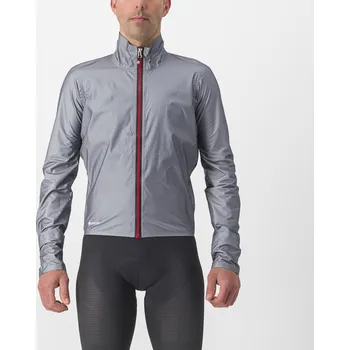 Cyklistická pláštěnka Pánská cyklistická bunda CASTELLI Tempesta Lite, gray Velikost: XL
