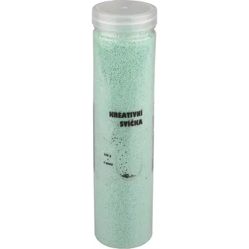 Svíčka Kreativní svíčka Kerzensand 250g + 2 knoty mentolová