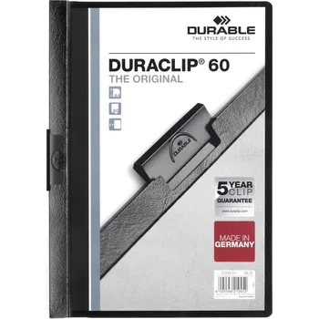 Durable Duraclip 2209 - vazač na 60 listů, černý
