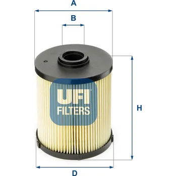 Palivový filtr Palivový filtr UFI 26.006.00