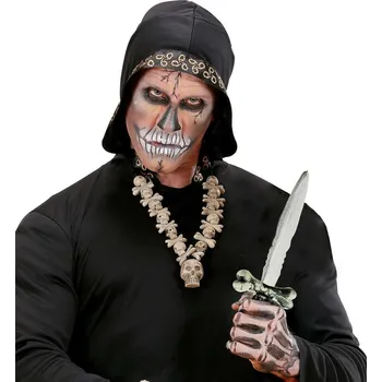 Karnevalový doplněk Dýka s lebkou 30,5 cm