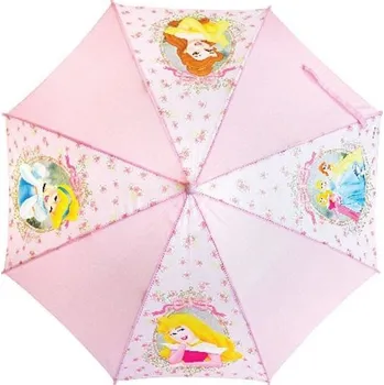 Dětský deštník Princezny růžový vystřelovací