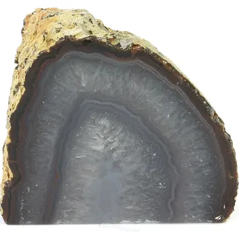 Přírodní kámen Geoda achát hnědá 373g