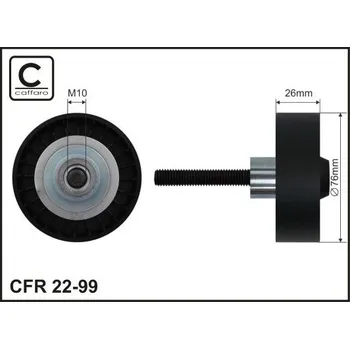 Vratná/vodicí kladka, klínový žebrový řemen CAFFARO 22-99