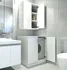 Koupelnový nábytek ASIR Koupelnová skříňka SU se skříňkou na pračku bílá