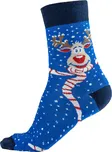 VFstyle Vánoční ponožky HAPPY REINDEER modré Velikost: 42 - 46