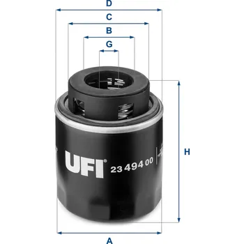 Olejový filtr Olejový filtr UFI 23.494.00