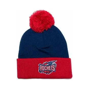 Zimní čelenka Kulich Mitchell & Ness TWO TONE POM BEANIE HWC Houston Rockets Blue