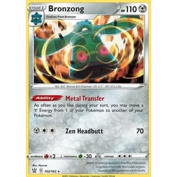 Volný čas Pokémon BST 102/163 Bronzong - Battle Styles Stav: Near Mint, Verze: HOLO
