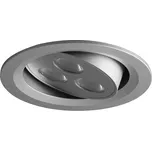 Panlux VÝKLOPNÝ PODHLED KULATÝ 3LED, stříbrná (aluminium) 3 LED - studená bílá