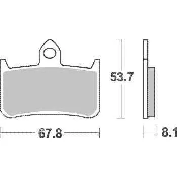 Motodíl Brzdové destičky Brembo přední HONDA CB 1000 Big One rok 93-98