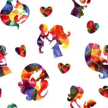 Papírový ubrousek Voskovaný ubrousek Půlovocník Kelímkový 15 x 15 cm - maminky, 1 ks