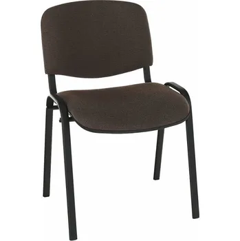 Hnědá jednací židle s černou kostrou