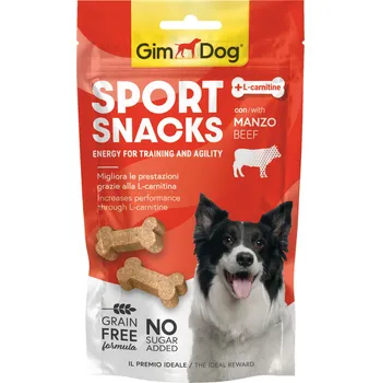 Pamlsek pro psa GimDog SportSnacks Mini hovězí 60 g