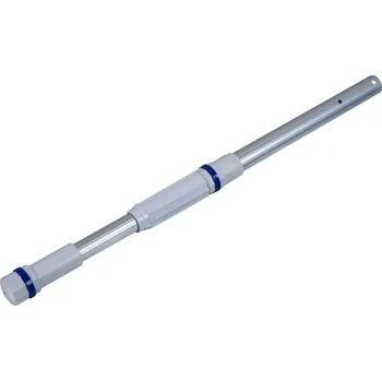 Bazénová teleskopická tyč 2 x 1,2 m stříbrná Premium