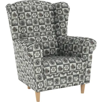Křeslo Křeslo ušák, látka patchwork N1, CHARLOT