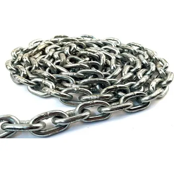 Řetěz Ganas spol. s.r.o. Řetěz Pozink (Nekalibrovaný) Délka: 1 m, Průměr řetězu: ø 6 mm