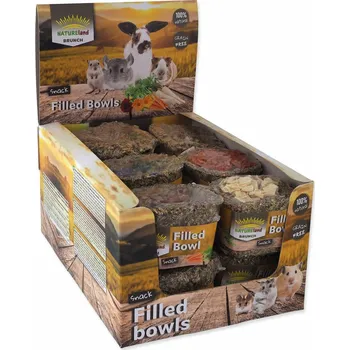 Krmivo pro hlodavce Nature land Pochoutka Brunch Chutné košíčky Displej 75g 12ks