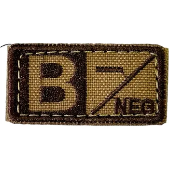 Nášivka Nášivka na suchý zip s krevní skupinou (B-) coyote - Condor Outdoor