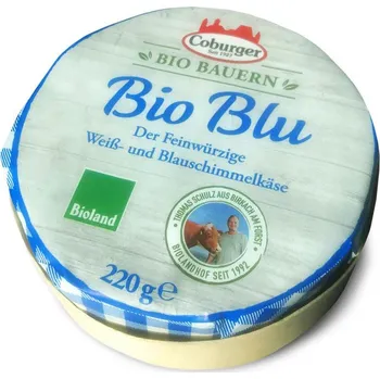 Mléko Coburger Měkký sýr s bílou a modrou plísní 220g bio