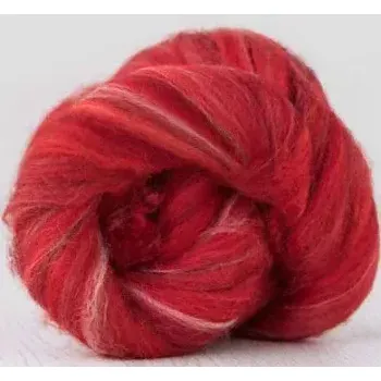 Ovčí rouno Ovčí rouno česané - červený melír