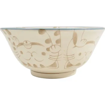 Miska motiv kočky, modrá, 15 cm