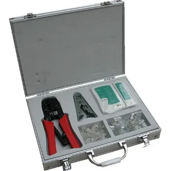 Krimpovací kleště DATACOM NETWORK KIT 1 (krimp 8p+6p, Stripper, Tester, plugy)