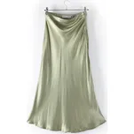 ZELENÁ DLOUHÁ SATÉNOVÁ SUKNĚ Rino Pelle