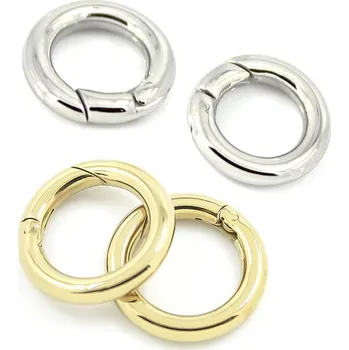 Módní doplněk Samouzavírací kroužek - zapínání - 1Ks - 18mm / FeZn / Nerez RL