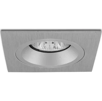 Bodové svítidlo Panlux PEVNÝ PODHLED HRANATÝ, stříbrný (aluminium) hranatý