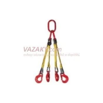 Upínací popruh Ganas spol. s.r.o. TEXTILNÍ ČTYŘHÁK 2100Kg Nosnost: 2100 kg, Délka: 1,5 m, Šířka pásu: 30 mm
