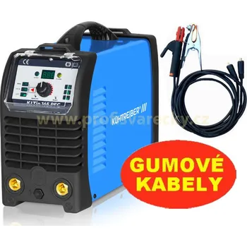 Svářečka Kühtreiber Set 3 KITin 165 TIG LA PFC + sv. kabely 5 m