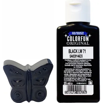 Černá barva řada COLORFUN 25 ml