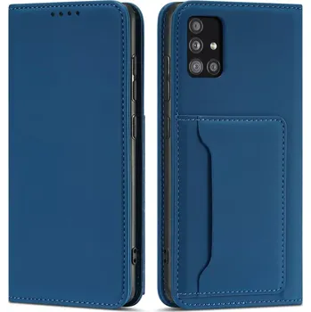 Pouzdro na mobilní telefon Forcell Knížkové pouzdro Magnet Card Case pro Samsung Galaxy A13 5G se stojánkem a kapsou na karty , modrá, 9145576251119