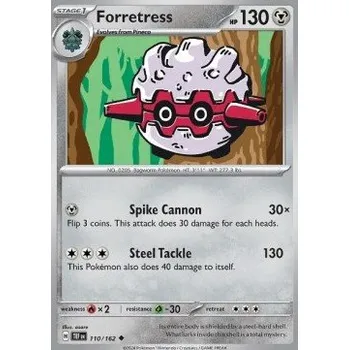 Volný čas Pokémon TEF 110/162 Forretess - Temporal Forces Stav: Near Mint, Verze: NORMAL