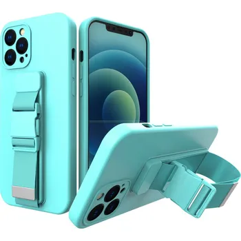 Pouzdro na mobilní telefon Forcell Pouzdro na mobil s popruhem Rope Case iPhone 13 mini jasně, modrá, 9145576218051
