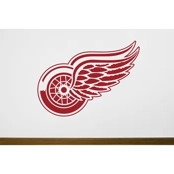 Samolepící dekorace Lepy.cz Samolepka na zeď Detroit Red Wings Velikost (šířka x výška): l20x88cm, Barevná varianta: Nugátová hnědá
