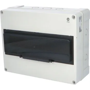 modulární přístroj a rozvaděč FAMATEL Skříň FLATBOX 5916, 16TE, 270x340x138mm, průhledná plastová dvířka, IP65 5916