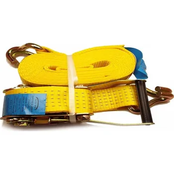 Upínací popruh Ganas spol. s.r.o. TEXTILNÍ UPÍNACÍ PÁS DVOUDÍLNÝ KOMPLET S RÁČNOU 5000Kg Nosnost: 5000 kg, Délka: 10 m, Šířka pásu: 50 mm