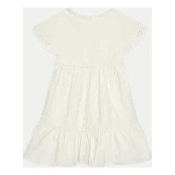 Dámské šaty United Colors Of Benetton Každodenní šaty 4AC7GV01K Écru Regular Fit 110