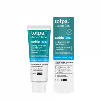 Pleťový krém Tołpa Sebio BHL hydratační krém-gel na obličej, 40 ml