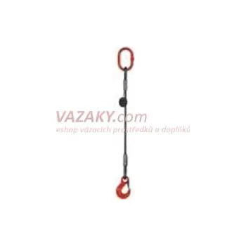 Upínací popruh Ganas spol. s.r.o. ZÁVĚSNÉ OKO - HÁK Ø 8 - 700 kg Nosnost: 700 kg, Délka: 2 m, Průměr lana: ø8
