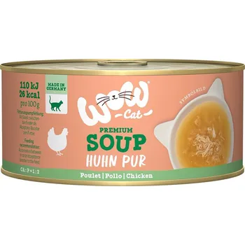 Krmivo pro kočku WOW CAT polévka s kuřecím masem 12× 70 g