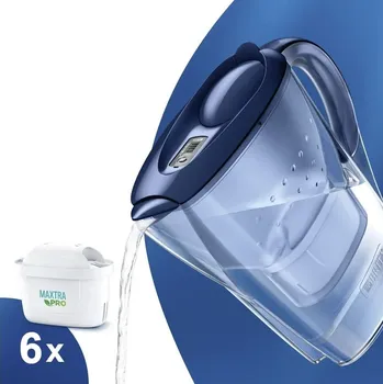 Filtrační konvice Brita Marella modrá filtrační konvice 2,4 l + 6 ks filtru Maxtra Pro Pure Performance