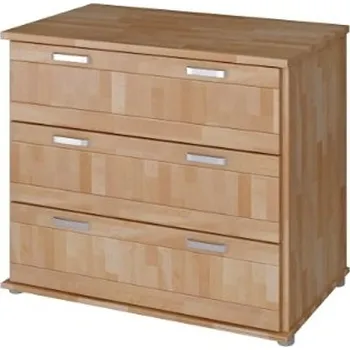 Komoda Prádelník DELTA 2D Grand se zásuvkami, masiv buk cink, český výrobek