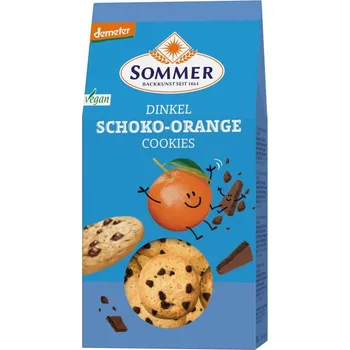 Sommer Špaldové sušenky čokoláda, pomeranč 150g bio