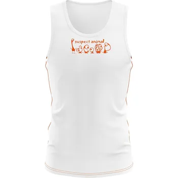 Dětský funkční nátělník HAWAII bílá Bamboo Ultra - Oranžová / 110