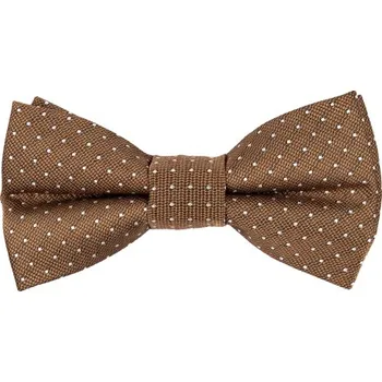 Motýlek Bubibubi Hnědý dětský motýlek s puntíky